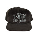 "Cool Bands" Corduroy Trucker Hat- Charcoal