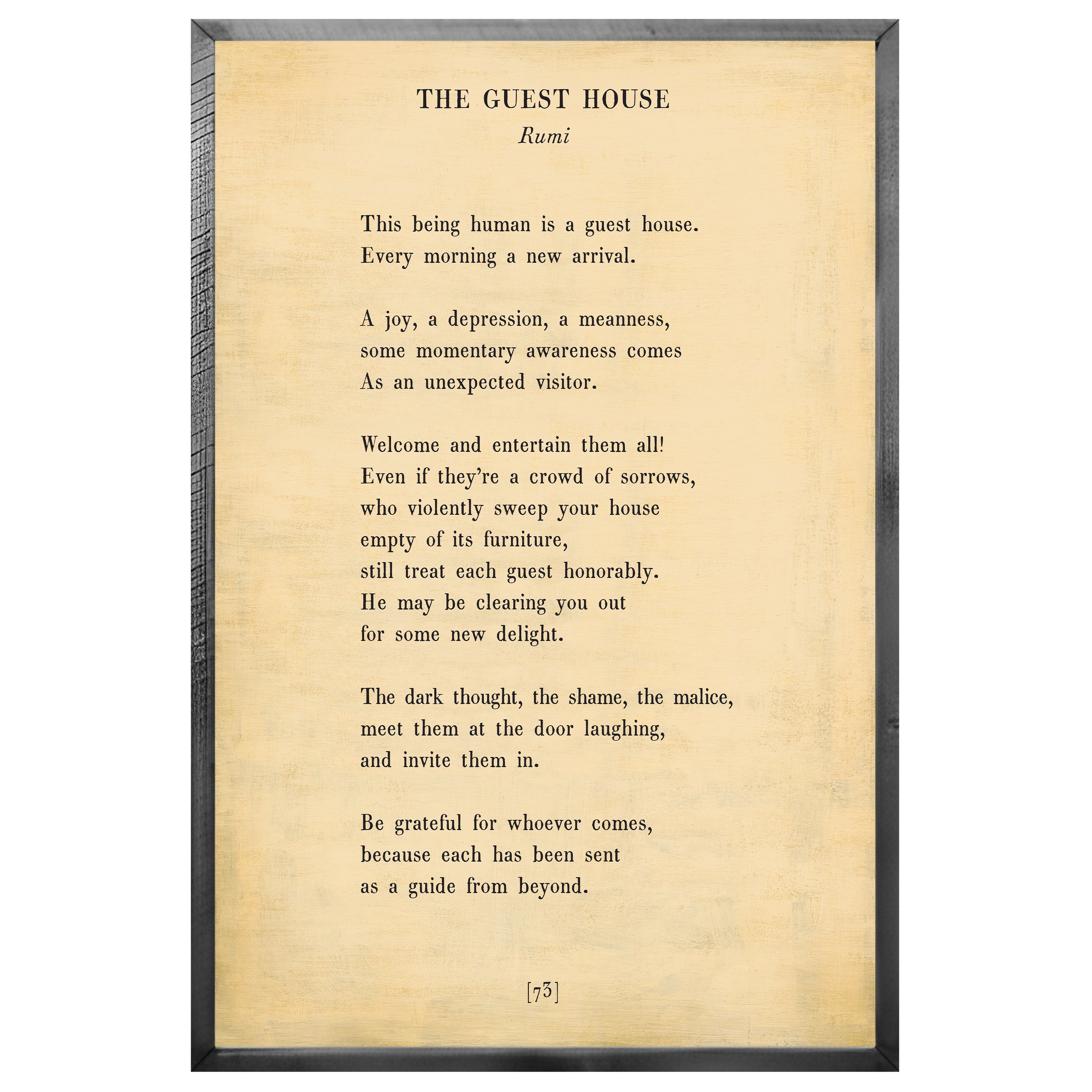 The Guest House - Poetry Collection