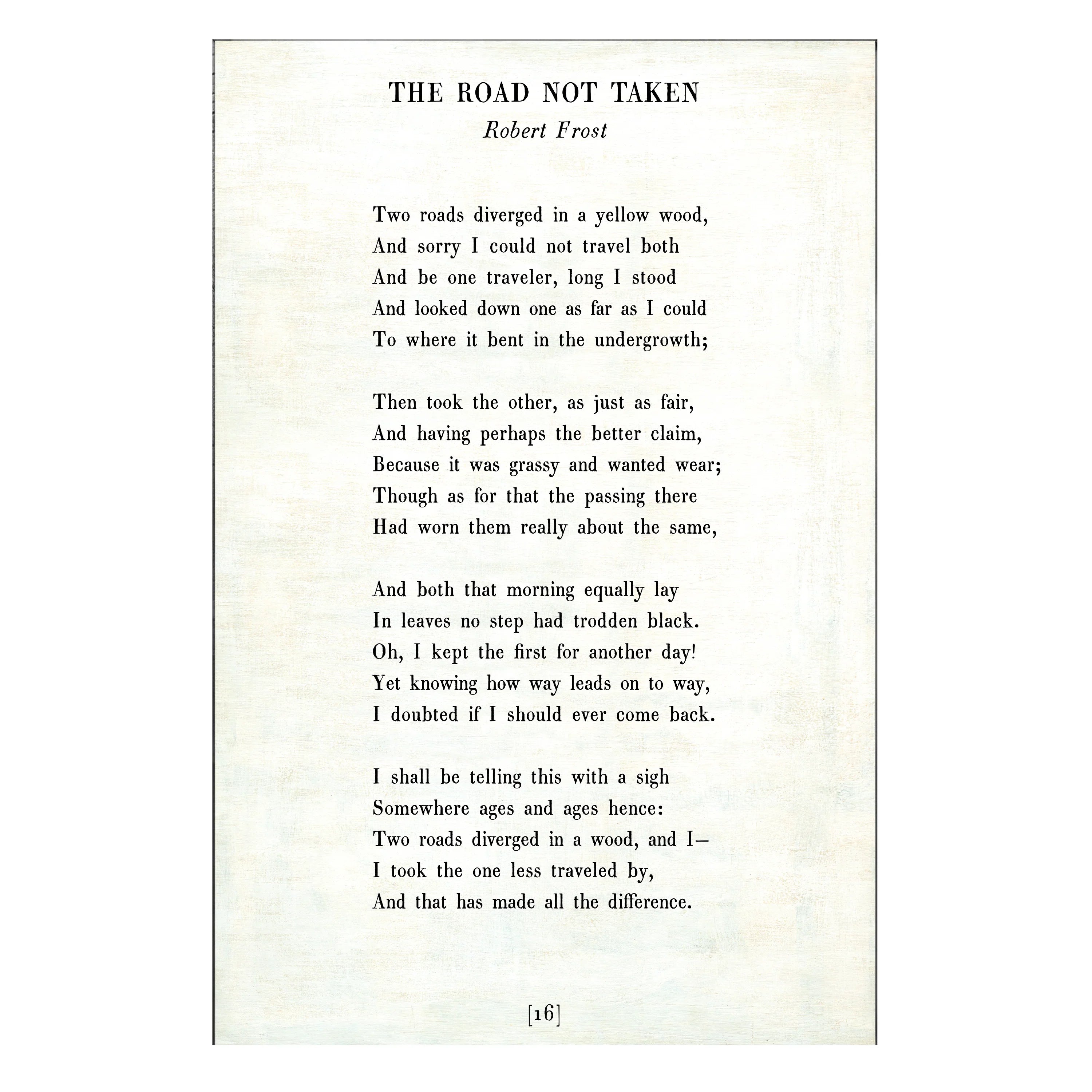 The Road Not Taken - Poetry Collection