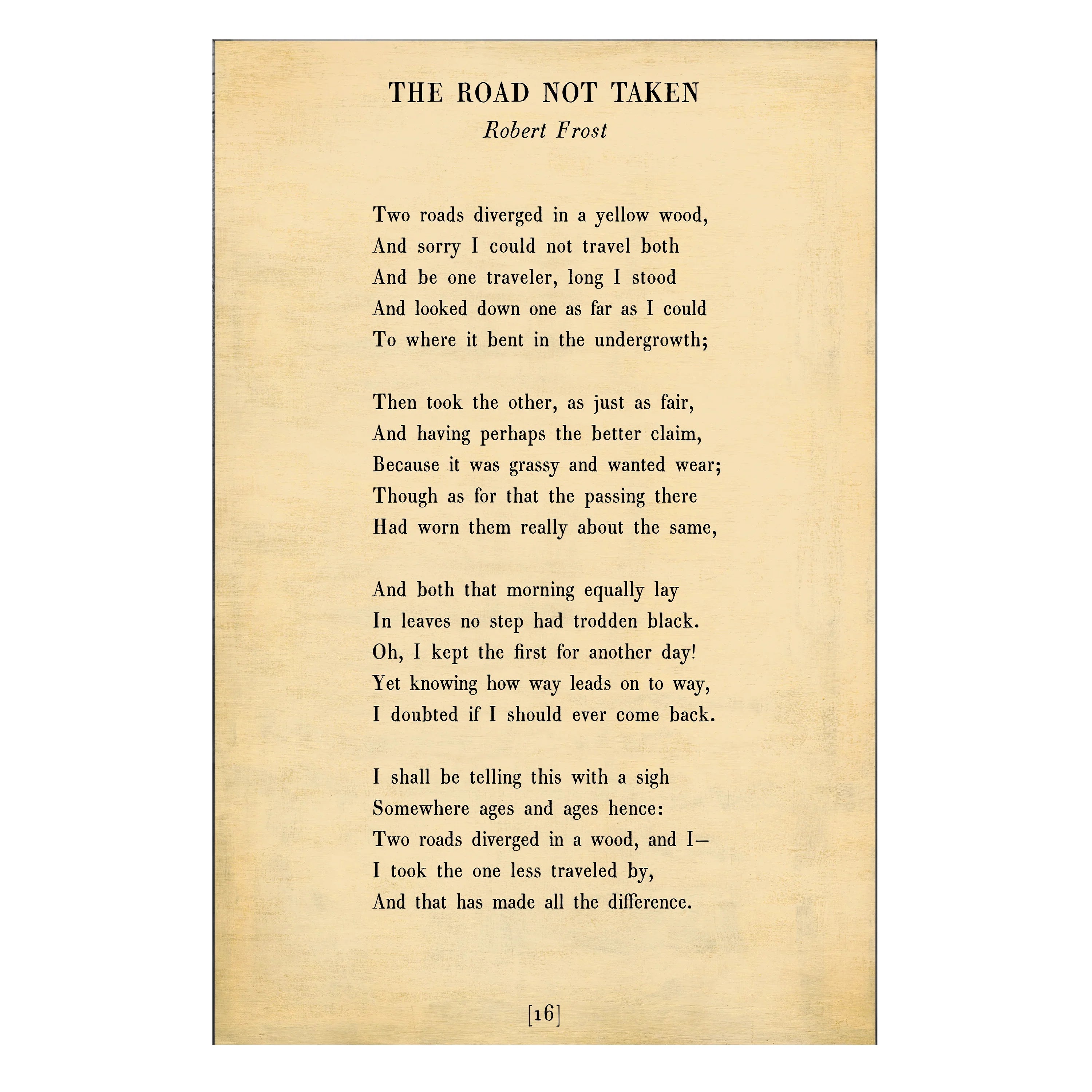 The Road Not Taken - Poetry Collection