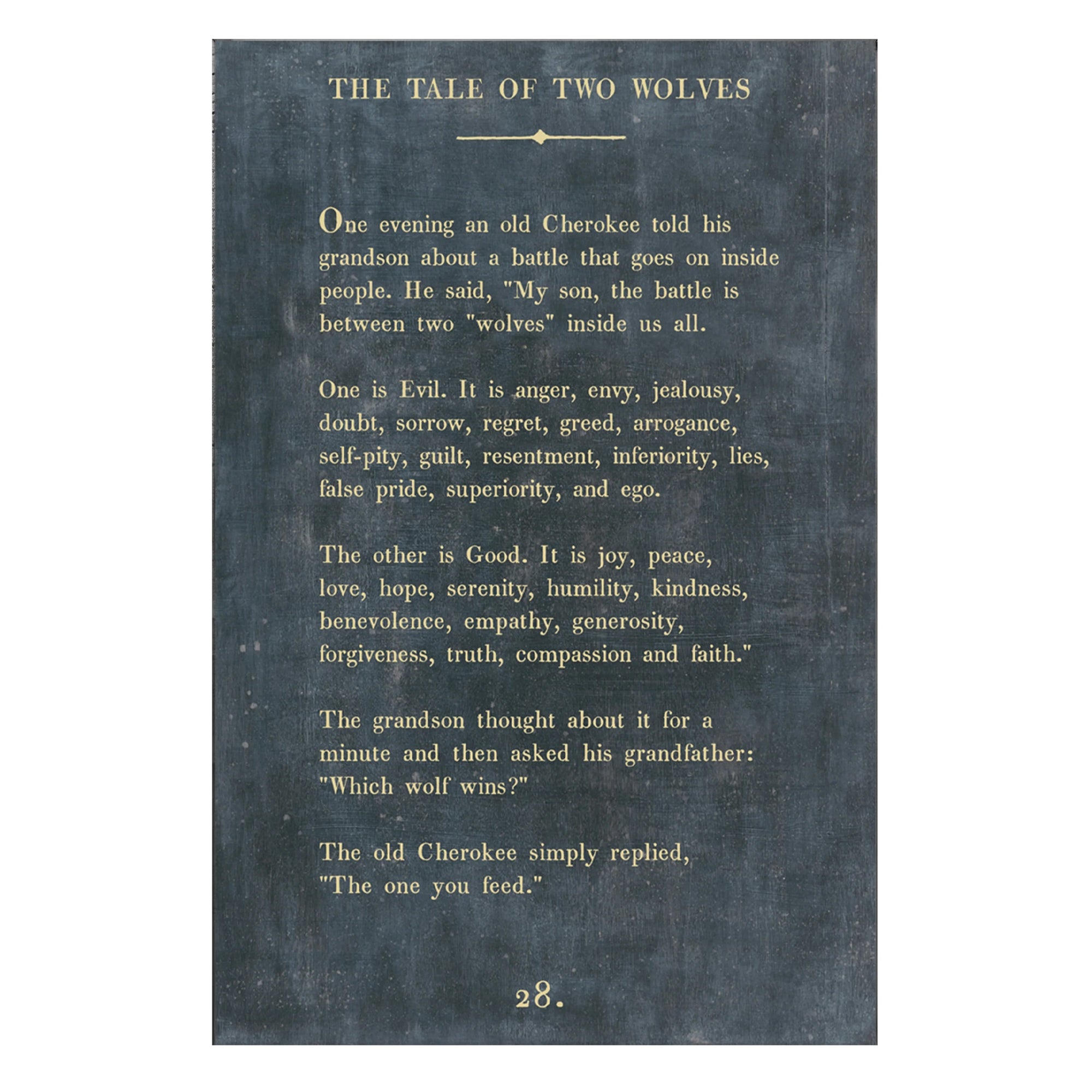 Tale of Two Wolves - Poetry Collection