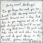 To My Sweet Darlings Art Print