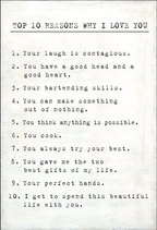Top 10 Reasons I Love You