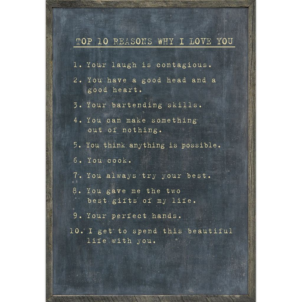 Top 10 Reasons I Love You
