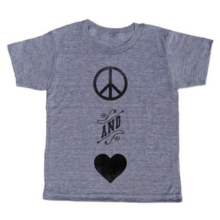 Peace And Love T-Shirt Kids