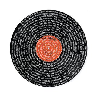 Darling, Here's A Short List Spiral Vinyl Record