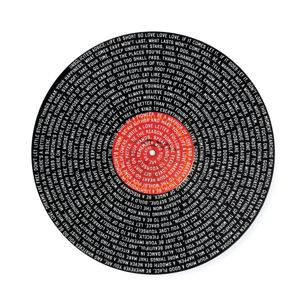 Unsolicited Advice Spiral Vinyl Record