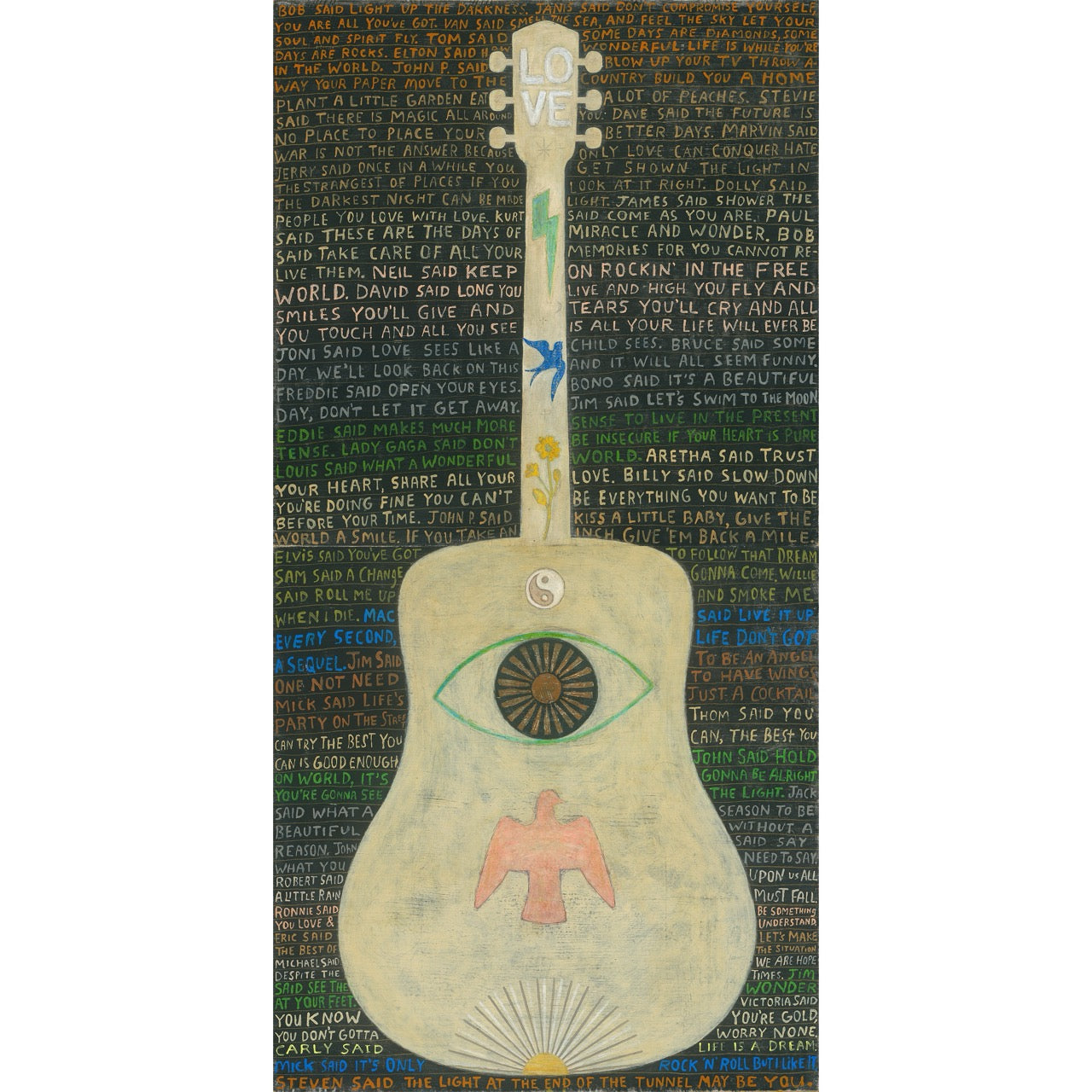 Vertical Guitar (Legends #2) - Art Print