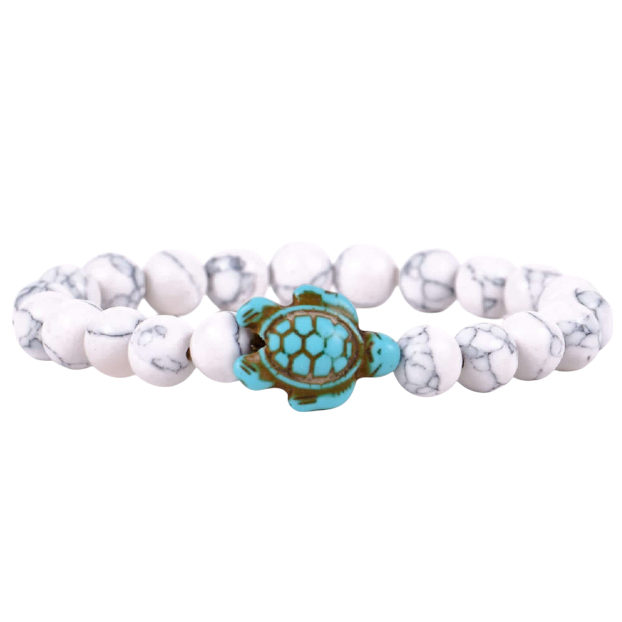 Track a Turtle Bracelet -White Howlite