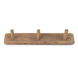 ***Three Hook Pine Wood Wall Hanger