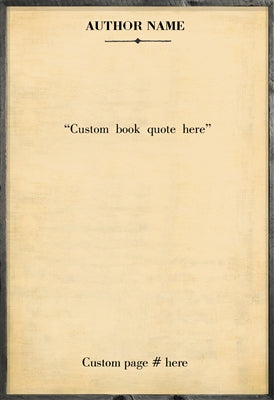 Book Collection Custom (Grey Wood) - Art Print