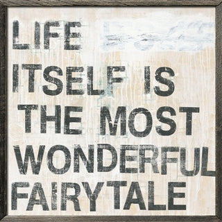 Fairytale by Hans Christian Anderson (Grey Wood) - Art Print