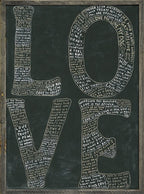 L-O-V-E Art Print in Black