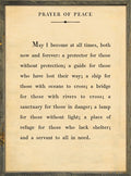 Prayer of Peace - Poetry Collection (Grey Wood) - Art Print