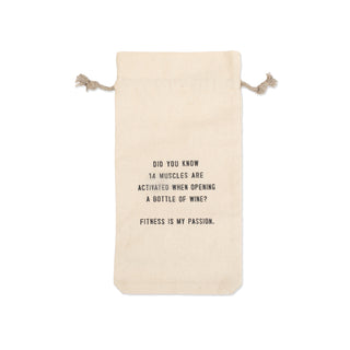 Fitness Is My Passion Wine Bag