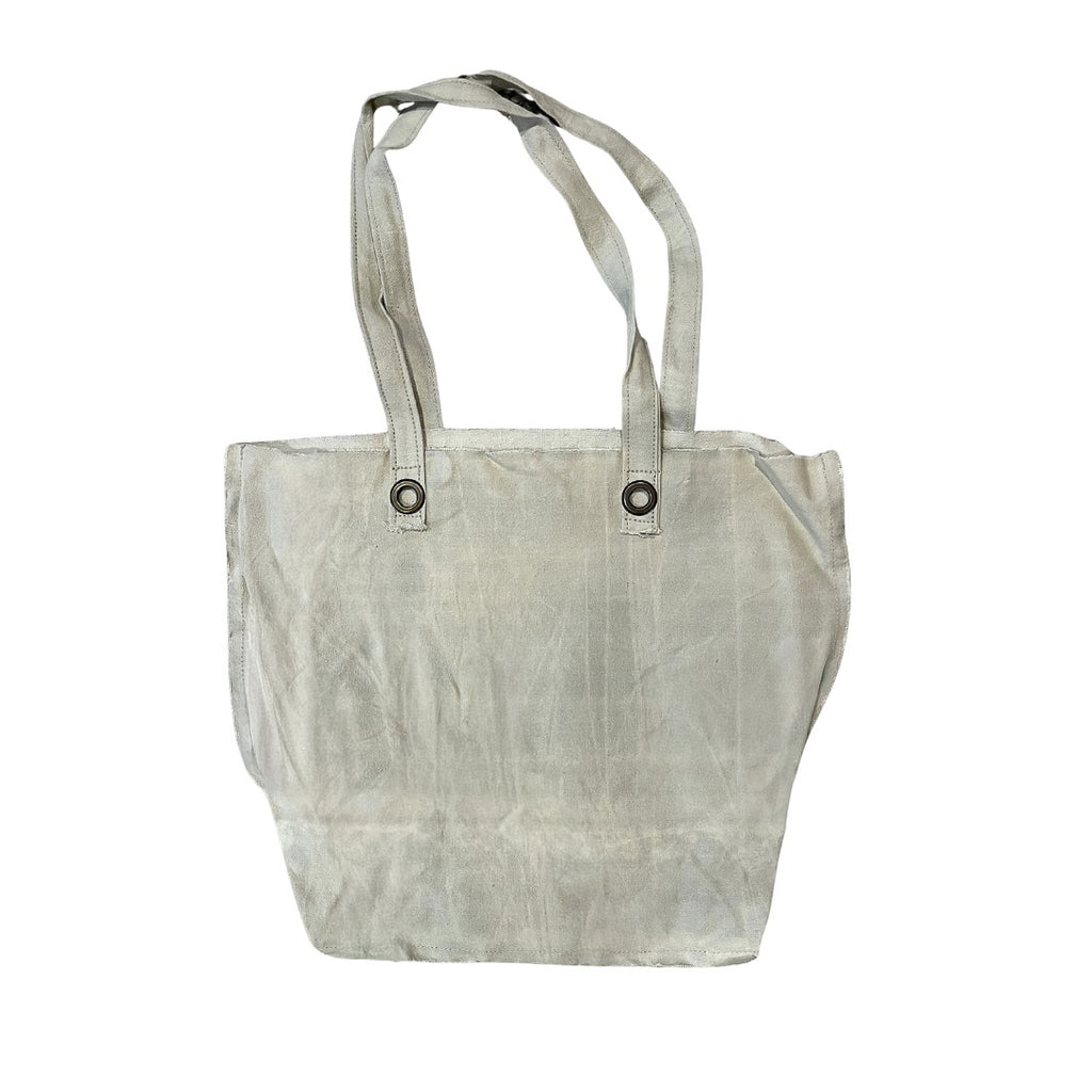 Washed Canvas Tote- Sand