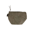 Washed Canvas Zip Bag- Mushroom