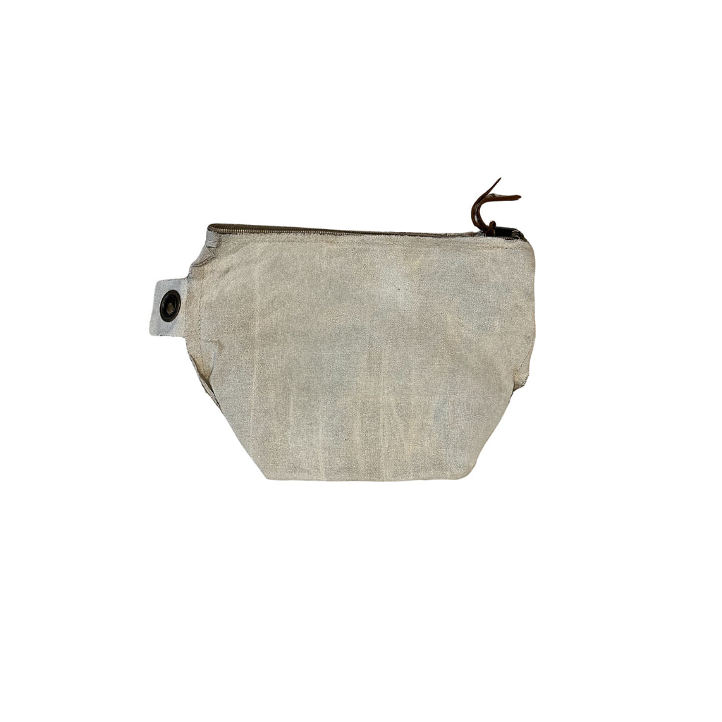Washed Canvas Zip Bag- Sand
