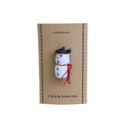 Snowman Worry Doll Ornament