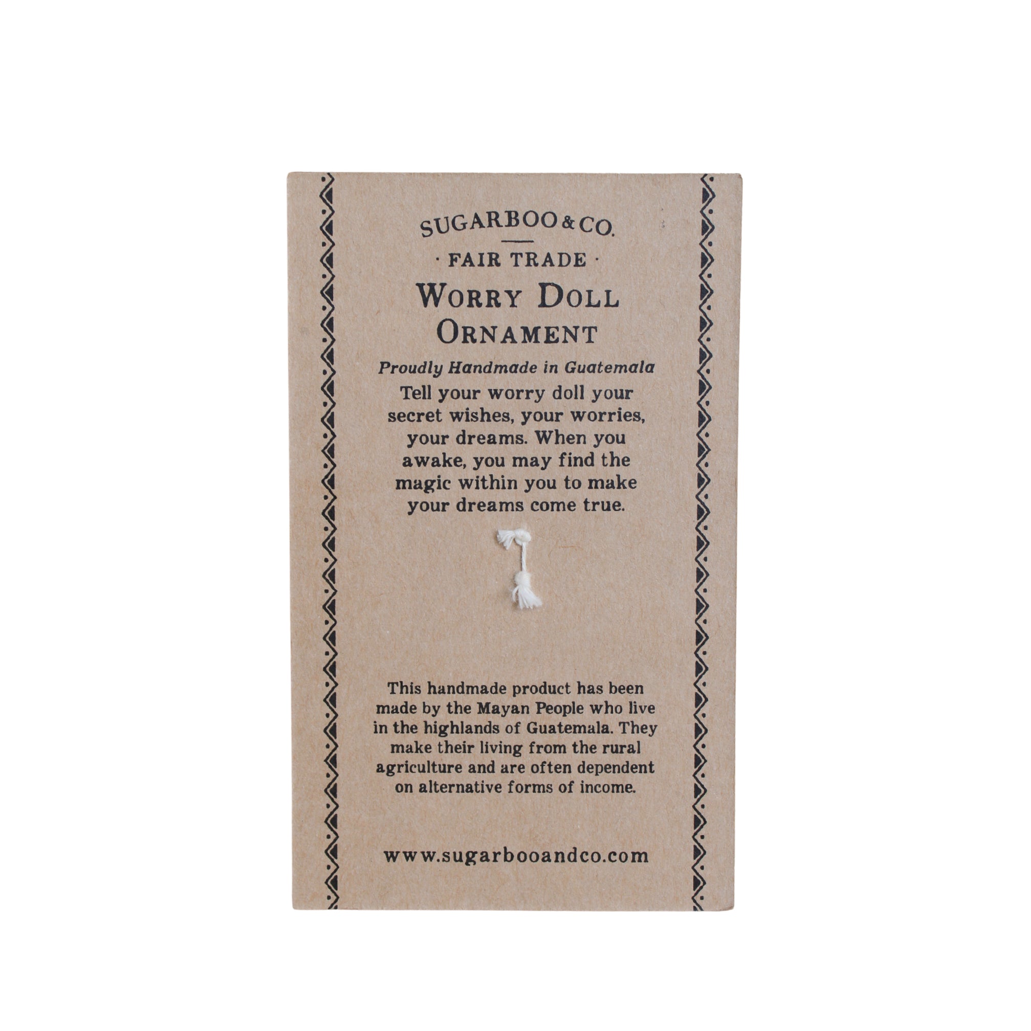 Worry Doll - Reindeer Ornament