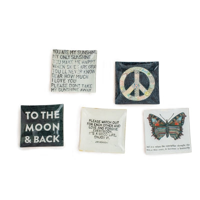 Small Square Decoupage Plate