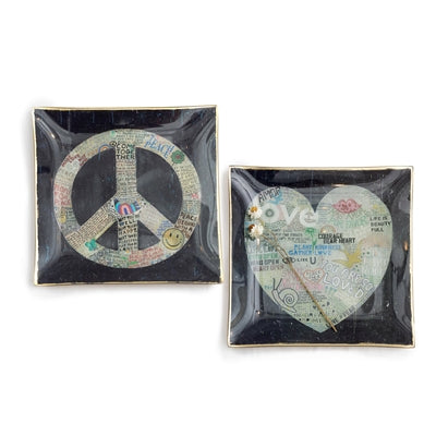 Large Square Decoupage Plate