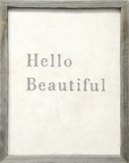 Hello Beautiful Art Print