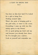 A Gift To Bring You Art Print - Poetry Collection