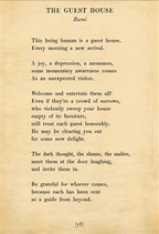 The Guest House Art Print - Poetry Collection