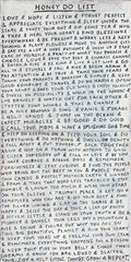 Honey Do List Art Print