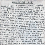 Honey Do List Art Print
