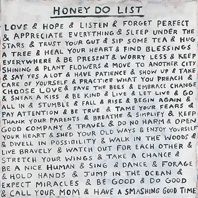 Honey Do List Art Print