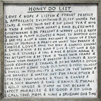 Honey Do List Art Print