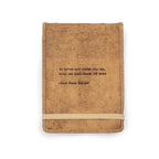 Ideas Change The World Signature Leather Journal - Honey