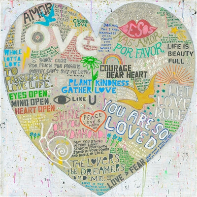 Choose Love Art Print in White