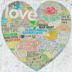 Choose Love Art Print in White
