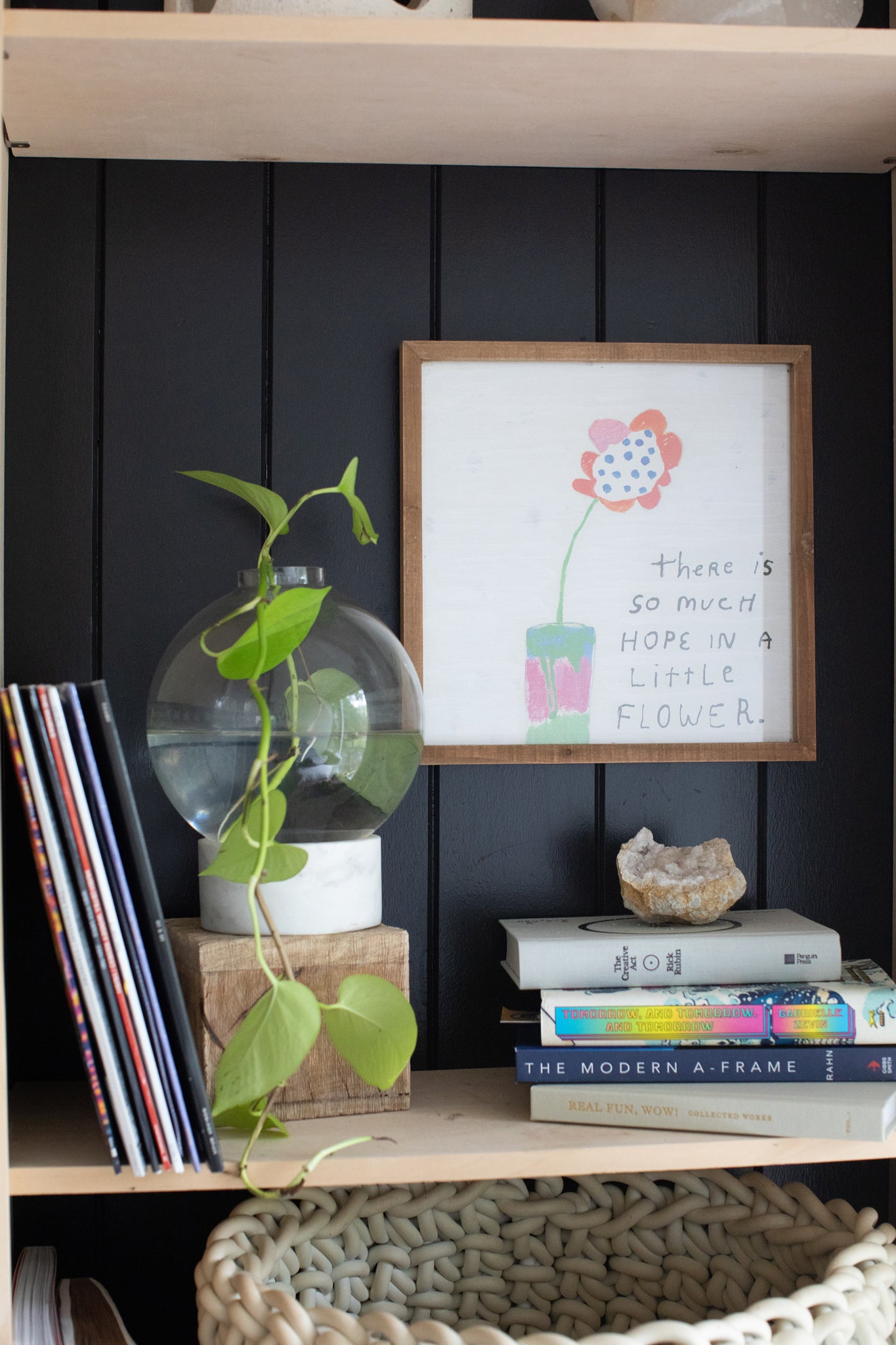 So Much Hope Flower Art Poster - 8" x 8"