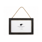 Wooden Frame 7" x 5" With Jute Horizontal - Black