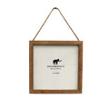 Wooden Frame 8"x8"  With Jute-Natural