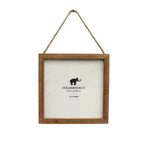 Wooden Frame 8"x8"  With Jute-Natural