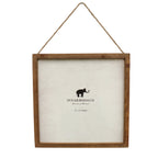 Wooden Frame 12"x12" With Jute-Natural