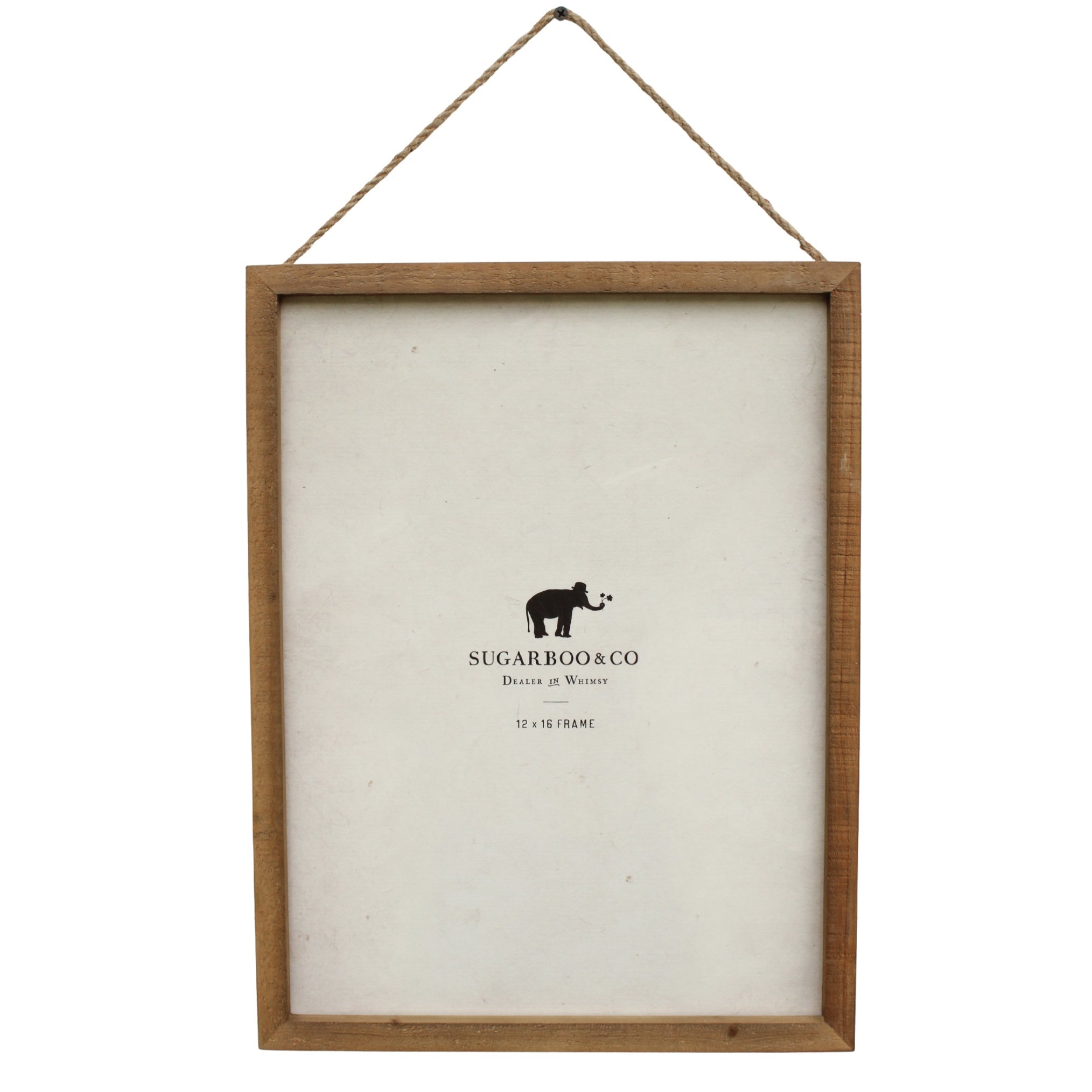 Wooden Frame 16"x12" With Jute-Natural Vertical