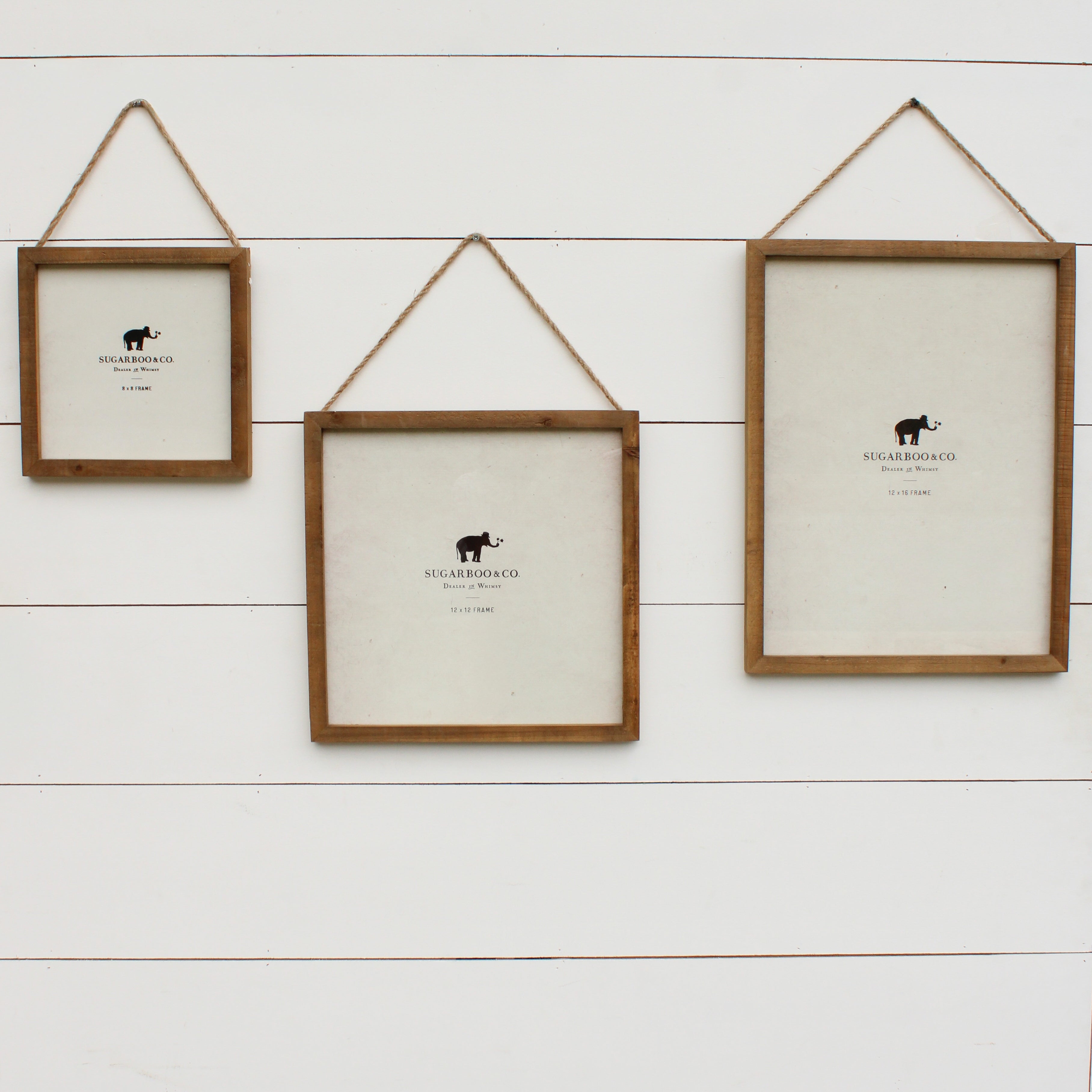 Wooden Frame 8"x8"  With Jute-Natural
