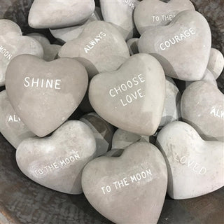 Heart Shaped Stone "Courage"