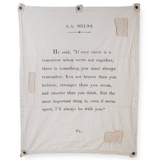 Canvas Wall Hanging - A.A. Milne - 46” x 57