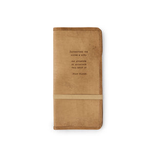 Leather Mary Oliver Skinny Notepad Cover