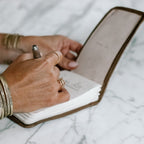 Think Speak Write Mini Signature Leather Journal - Honey