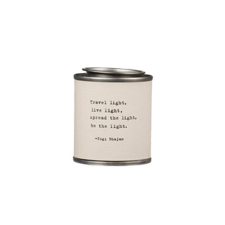 Shine Candle - Travel light, live light - Yogi Bhajan