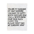 Handmade Paper Print - You Are My Sunshine - 12"x16