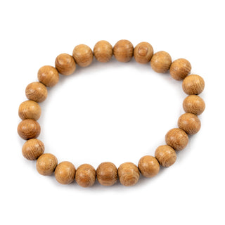 ***Brown Wooden Bead Bracelet